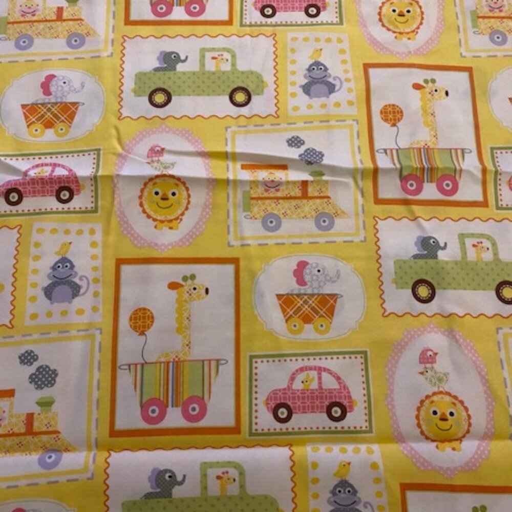 Happi by Dena Fishbein circus baby quilt apparel home decor fabric two (2) yards